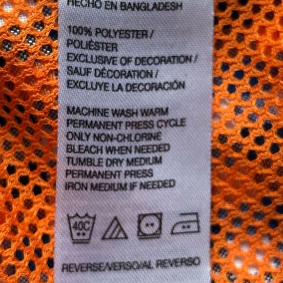 IZOD Golf Shorts NWOT orange/blue/white checkered 4 pockets Size 32 - Picture 4 of 7